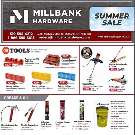 millbank country hardware store flyer.